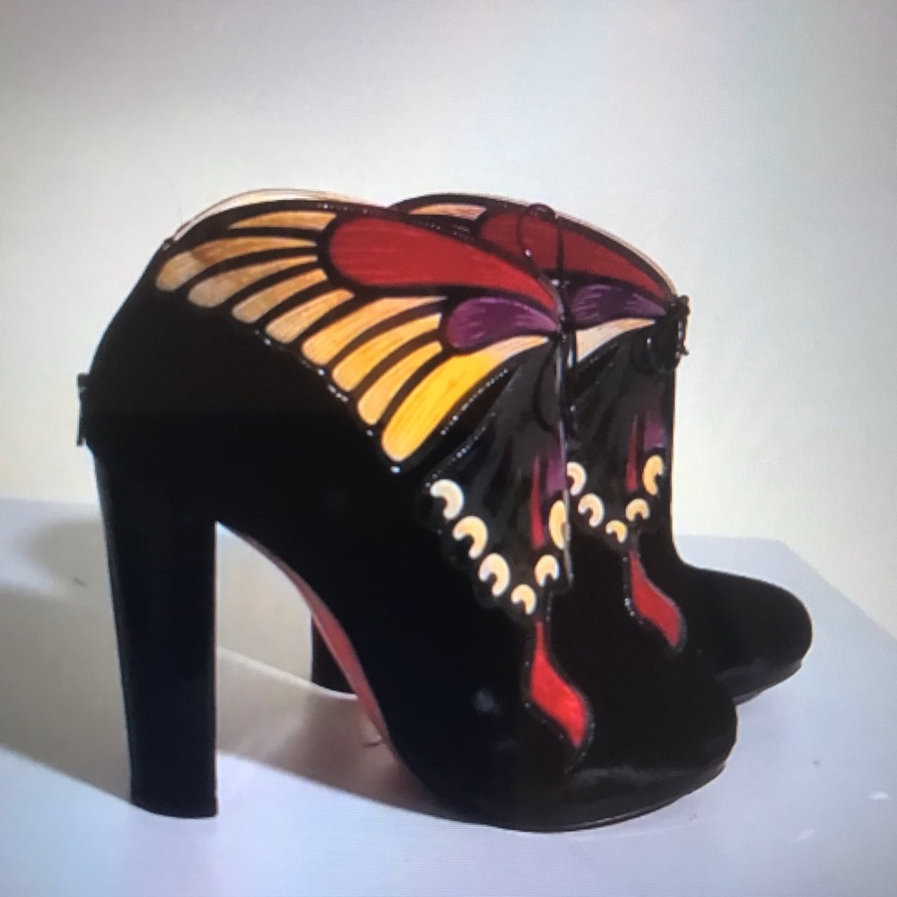 Authentic Christian Louboutin Black Ankl
